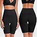 K-CHEONY Cotton Shorts for Women Stretch Spandex Anti Chafing Boyshorts Safety Panty Biker Shorts for Under Dresses Black