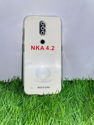 Image of COVERBLACK Soft Rubber Silicon Clear Back Cover Compatible Model for Nokia 4.2 - Transparent