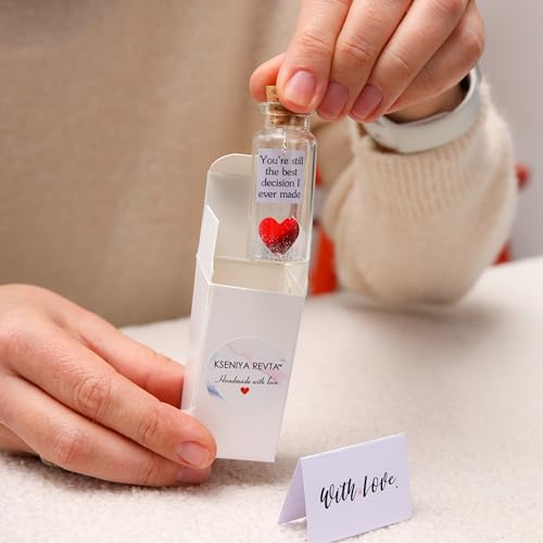 You Still the Best Decision Cute Romantic Decorative Bottle for Boyfriend or Girlfriend, Wish Jar with Card, Beautiful Anniversary Stuff for Husband and Wife (Key in a bottle)