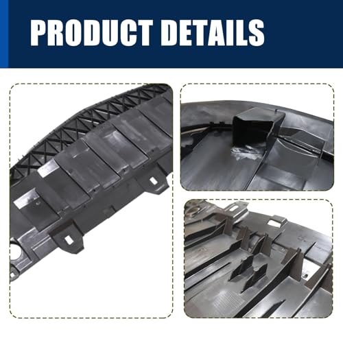Image of FZJDSD Front Bumper Splash Shield Guard Under Cover Black 1178850036 Compatible with Mercedes-Benz CLA 250 2014-2016