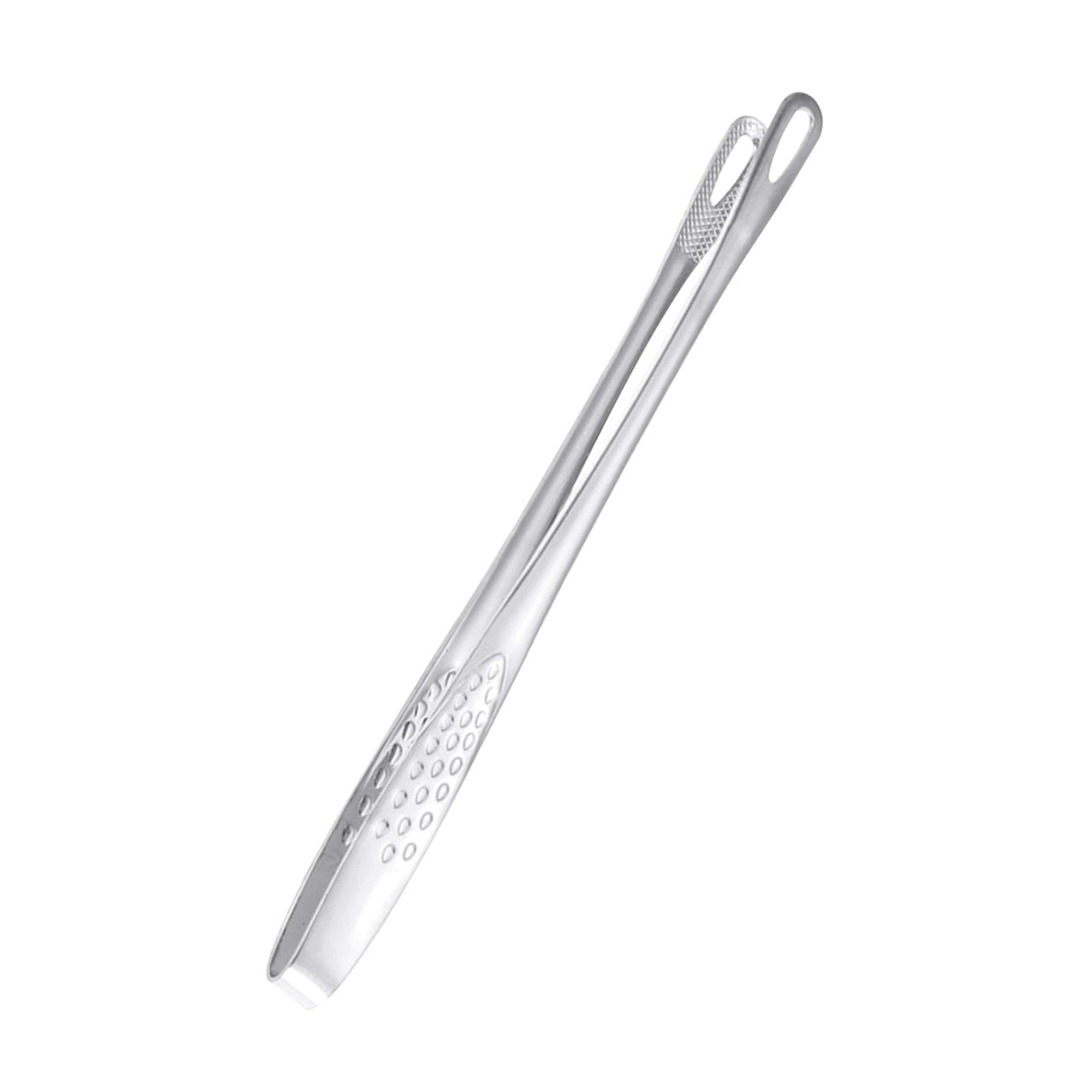 Szczypce do grilla, klipsy do grilla ze stali nierdzewnej kuchenne domowe klipsy do grilla kiełbasa hot dog szczypce do steków z antypoślizgowym uchwytem 24/28 cm wielofunkcyjne szczypce do pieczenia