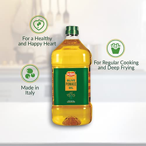 Image of Del Monte Pomace Olive Oil, Ideal for Everyday Indian Cooking & Deep Frying, 2L