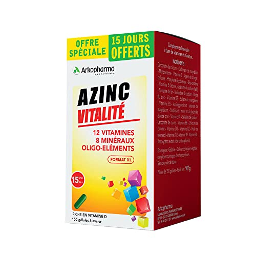 Vitalite 150 Gelules Azinc Arkopharma Cover