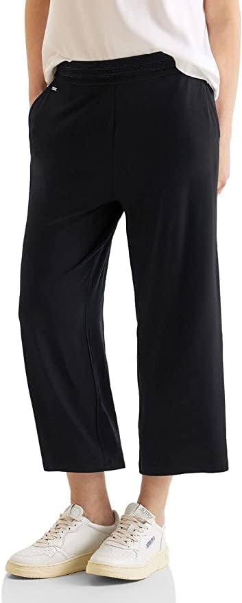 STREET ONE Damen A376510 3/4 Culotte, Schwarz, 42W / 22L EU