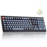 Keychron V6 Max Full-Size Wireless Custom Mechanical Keyboard - Gateron Banana Tactile Switch, QMK Programmable, 2.4 GHz/Bluetooth Connectivity (UK Layout) Compatible with Mac Windows Linux - Black