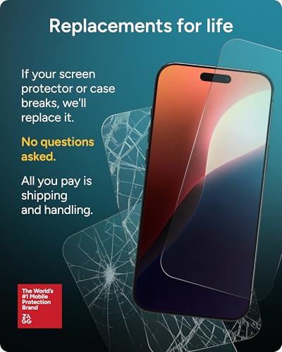 Image of ZAGG Glass+ Samsung Galaxy S25 FE Screen Protector - Extreme Impact & Shatter Protection, Scratch-Resistant, Smudge-Resistant, Fingerprint Scanner Compatible, InvisibleShield, Easy Installation