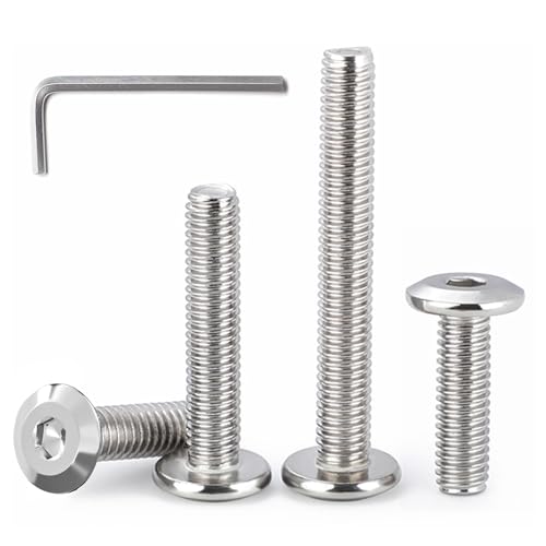 Acciaio Inox A2 Viti Testa Piatta Esagonale - 20 Pezzi M4x12mm Per - Foto 7