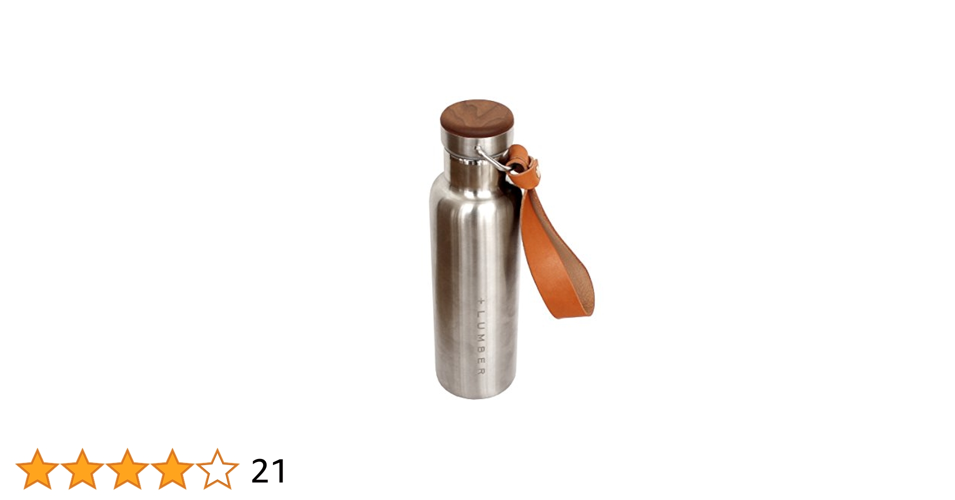 THERMO BOTTLE + LUMBER 350ml ステンレス　水筒　新品 □「THERMO BOTTLE 350ml」ステンレス素材に銘木をプラスした