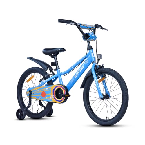 Image of FIREFOX Dreamer 20T Single Speed Bicycle for Kids | Blue | Rigid | V Brake | High Strength Steel Frame: 25Cm | Non Toxic Paint | Ideal Rider Height: 120-135cm | 98% Pre-Assembled