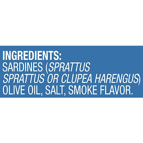Chicken of the Sea Sardines in Olive Oil, 3.75 oz. Cans (Pack of 18), Wild Caught Canned Sardines, Packaging May Vary