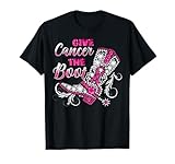 Breast Cancer Cowgirl Texas Southern Give Cancer Boot Cowboy T-Shirt