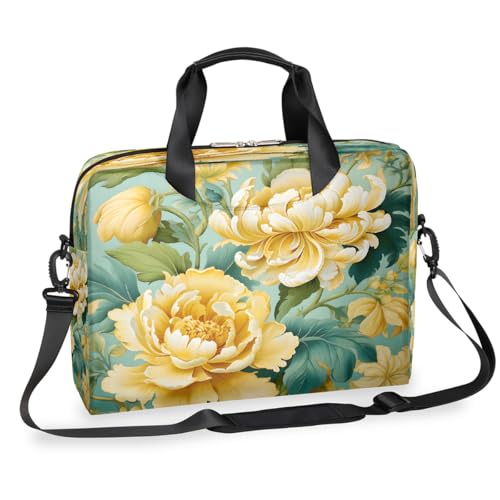 Maletín para laptop de 15.6-16 pulgadas con flores Peony miniatura 1