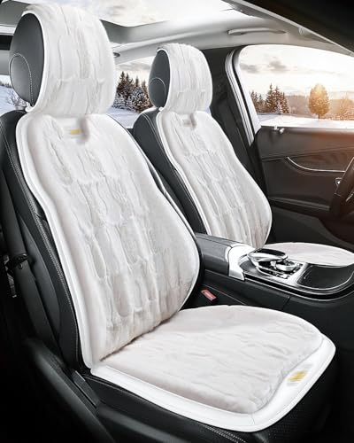 車用シートカバー 厚手 暖かい 模造ミンクベルベット に適用トヨタアルファード/ヴェルファイア 20系 30系 40系 カーシートカバーセット 糸くずが落ちない ふわふわ 柔らかくて快適 スタイリッシュで豪華な 圧迫感軽減 車クッション 座布団 防汚 お尻