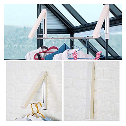 Cintres télescopiques etendoir pliant extérieur pour optimiser les petits balcons - 7