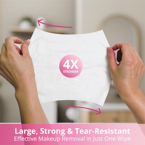 air jungles makeup remover wipes single wrapped 25 ct mini travel size for cleansing face and eyes fragrance-free alcohol-free infused with vitamin e for all type skin