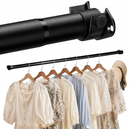 Zipglo Tringle Penderie Extensible 40-130 cm, 33mm Barre de Penderie Extensible Réglable, Barre...