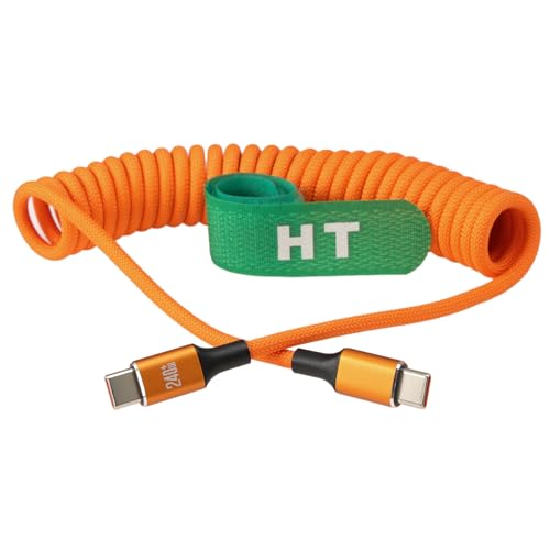 HangTon Câble d'alimentation USB C 240 W 20 V 5 A de charge rapide PD3.1, Type-C pour MacBook Pro, ordinateur portable MateBook X, iPhone 15 16 17, Samsung LG...