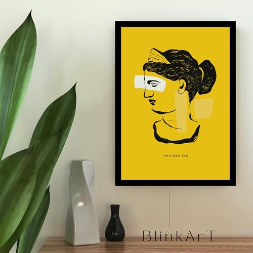 Image of BLINKART Trendy Abstract Wall Art Painting Print Design | Aesthetic Wall Decor Photo Artwork Frame Decoration Hanging For Home Bedroom Living Room Office Wall Decor | T042 | 13x10 Inches
