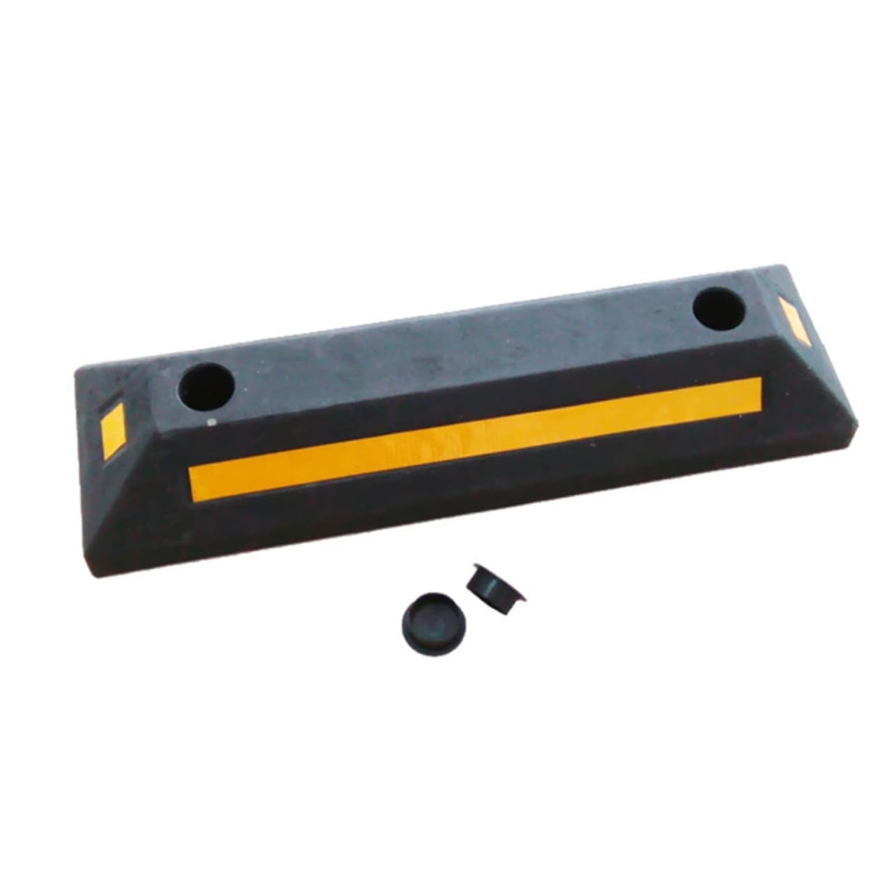 PRETYZOOM PVC Radstopper mit 2 Löchern und Anti Rutsch Funktion für Auto und LKW Räder in Garage