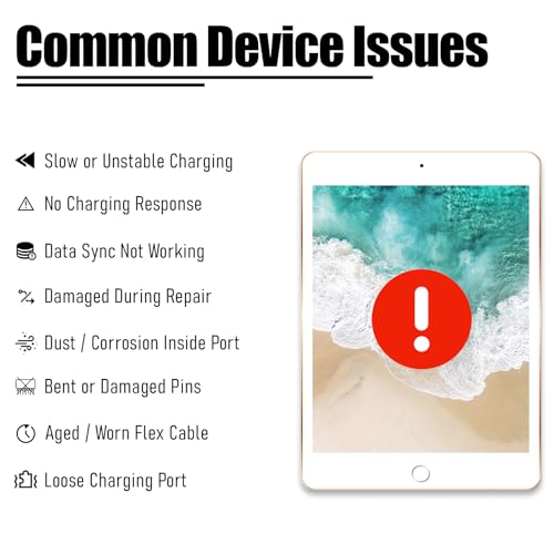Image of Charging Port Replacement for iPad 10 10.9in Charging Port Flex Cable for iPad 10th Gen 2022 Dock Connector Module Replacement Compatible with: A2696(Blue WiFi Version)