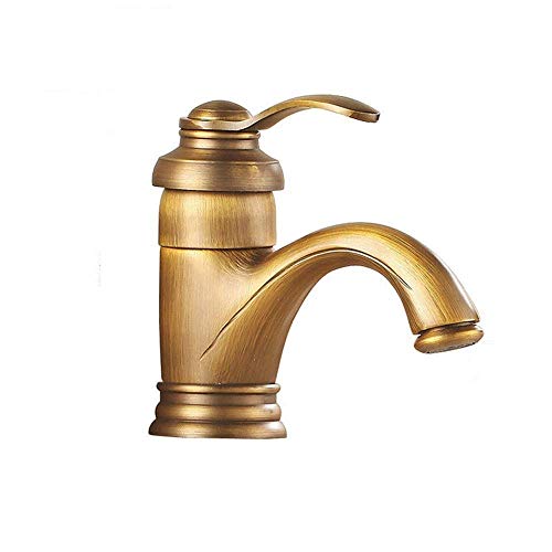 Mélangeur monobloc en cuivre et laiton de salle de bain