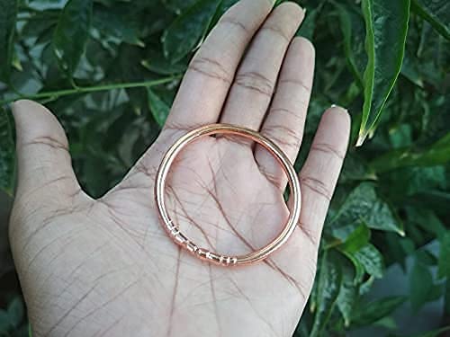 Hijet Super Quality Copper Braceletanklet (Kada) For New Born Baby Girl Or Baby Boy(0 To 1 Year Old) Pack Of One., Orange, 34 #TOP1