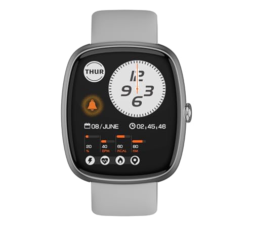 Image of TIMEX iConnect Calling Ace+ 1.83 inch(4.6 cm) 3D UI Display with Functional Crown and BT Calling Smartwatch for Unisex - TWIXW1502T