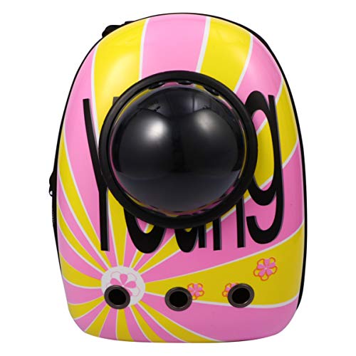 Mochila para gatos PRETYZOOM Mochila para transporte de animais de estimação com cápsula de bolha pa