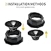 RERPRO 2PCS 6.5 Inch Speaker Box Pods Enclosure, Angled Speaker Boxes for Marine, UTVs, RVs, Truck, Golf Carts, ATVs, Doors, 9.64