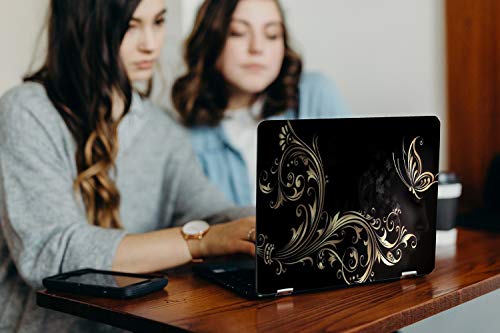 Image of GalaxsiaTM Butterfly D4 Vinyl Laptop Skin /Sticker /Cover /Decal Compatible for Any 15 inch-15.6 inch Inches Laptop (Hp /Dell /Sony /Acer /Lenovo /Asus. Etc) Or Notebook.