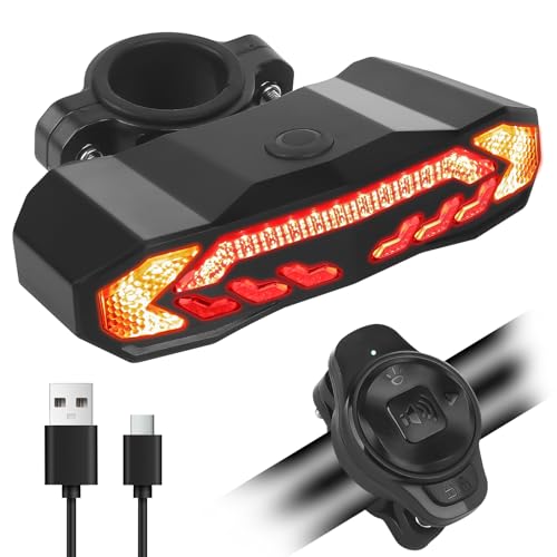 LYPPUL Fahrradalarm mit Fernbedienung, Wiederaufladbarer Fahrrad...