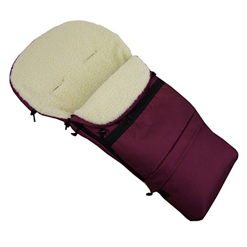 Rawstyle Saco de invierno 3 en 1 (Bboro) de 110 cm y 85 cm **12 diseños** de lana de cordero para cochecito de bebé, trineo y cochecitos