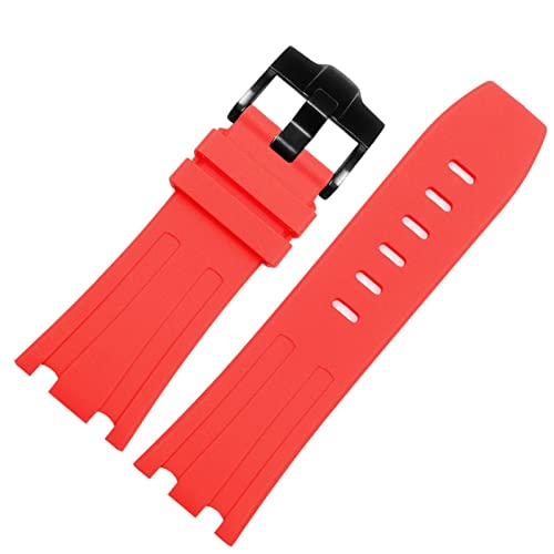 Watchstrap 28 mm pour AP 15703 bracelet montre étanche en caoutchouc