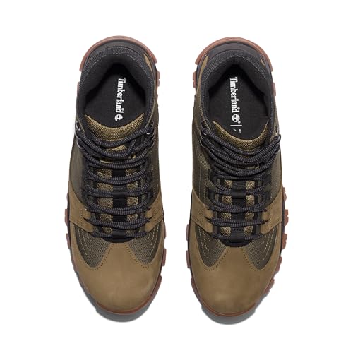 Timberland Timberland Men's Mt. Maddsen Waterproof Hiking Boots, Olive Nubuck, 11 Medium