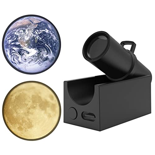 Stronrive lámpara Luna y Tierra, luz Nocturna, Estrellas, Planetas, Fondo atmósfera, luz Noche Led para niños, decoración Pared del Dormitorio