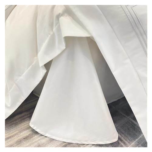 Ensemble de literie 100% coton de luxe brodé trois lignes pour lit double chic - 5
