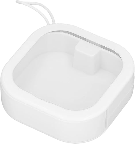 plplaaoo Almacenamiento de manualidades, caja organizadora de cuentas, recipientes pequeños con tapas, contenedores planos con tapas, contenedores