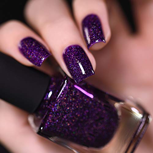 Image of ILNP Vanity - Deep Purple Holographic Nail Polish, Endless Depth, Chip Resistant, Non-Toxic, Vegan, Cruelty Free
