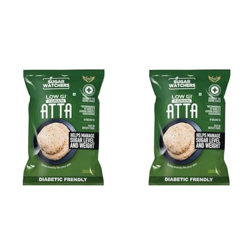 Image of Sugar Watchers Low Gi 7-Grain Atta|Diabetic Friendly|Clinically Certified Low Gi|Dietician Recommended|Goodness Of Jowar, Chana|Rich In Iron, Mg & Calcium|Multigrain Atta For Entire Family|4 Kg