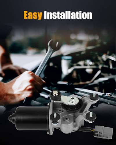Image of ROADFAR Front Windshield Wiper Motor - 12V,5 Pins,1996-2001 for Nissan for Altima-Replaces 288105B600,288109B000