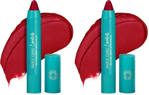 Image of Parul Garg Beauty Creamy Matte Lip Crayon | Soft Matte & Hydrating Formula with Almond Oil & Vitamin E | Rich Pigment & Comfortable Wear | 100% Vegan (Show Stopper 12) (Pack of 2)