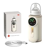 ミルクウォーマー 哺乳瓶ウォーマー コードレス usb 充電式 持ち運び 6段階温度調節 8000mAhバッテリー内蔵 ボトルウォーマー 哺乳瓶 ミルク 加熱 ウォーマー 保温 恒温 温度デジタルディスプレイ 哺乳瓶ポーチ 巻き付け ポータブル 携帯便利 離乳食の保温や調理 調乳 赤ちゃん