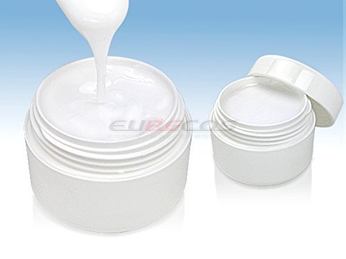 EuBeCos Gel Euro-French SOFT-White - 15 ml - UV-Gel in TOP STUDIO QUALITÄT und MADE IN GERMANY! - FRENCH LOOK Cover