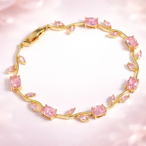 Image of Tulip Bracelet for Women & Girls | Adjustable Stainless Steel Floral Design | Minimalist Trendy Hand Bracelet for Daily, Party & Office Styling