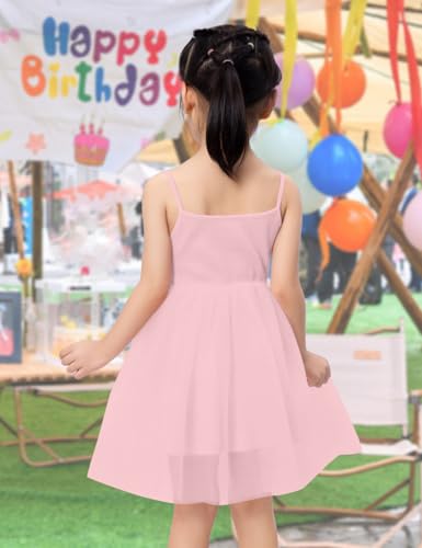 Toddler Tutu Dress Little Girl Sleeveless Summer Knit Outfit Tulle Flower Princess Birthday Party Dresses4