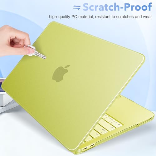 Image of May Chen Compatible with MacBook Neo 13 inch Model A3404 2026 Release, Slim & Lightweigh Frosted Finish Protective Case with Keyboard Cover&Screen Protector, Froste Citrus