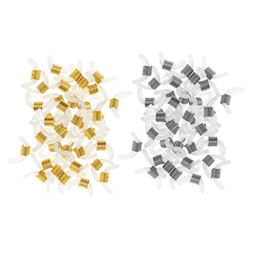 Dailymall 50 Stks Rubber Connectors Ends Brillen Houder Reparatie Ketting Cord Loop - Goud, zoals beschreven - Image 7
