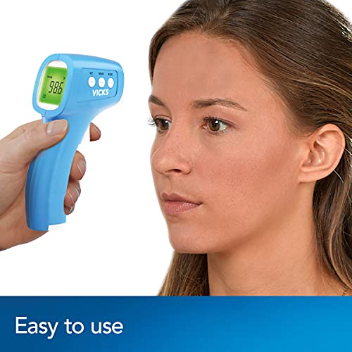 image for Vicks Non-Contact Infrared Thermometer for Forehead, Food and Bath –