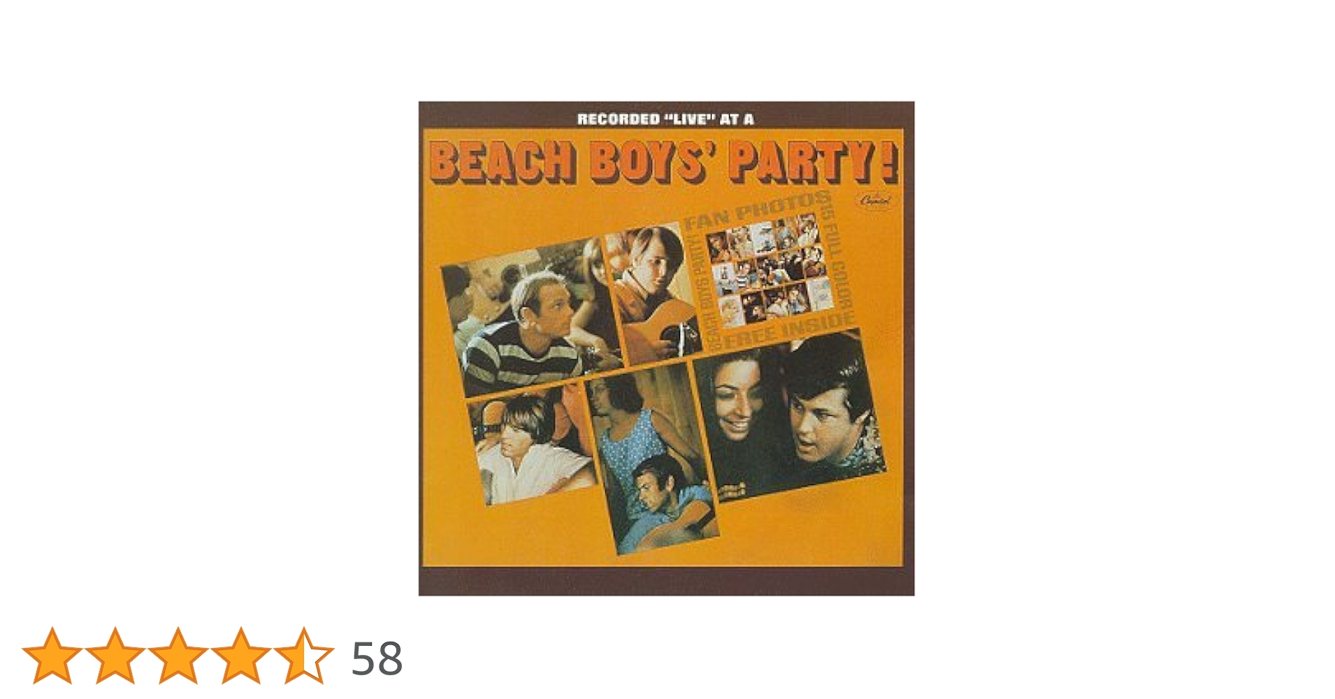 洋楽 BEACH BOYS / Beach Boys' Party ! UK.ORIG Beach Boys' Party!/Stack-O-Tracks: Amazon.co.uk: CDs & Vinyl