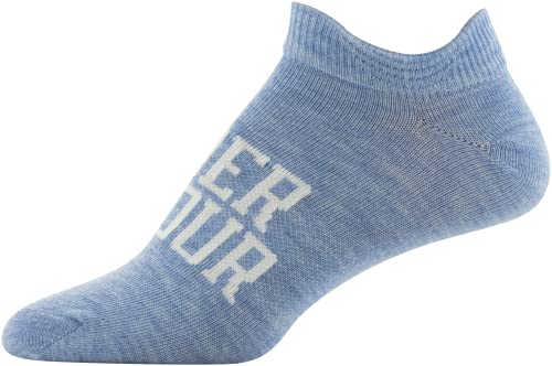 Under Armour Women's Essential 2.0 Lightweight No Show Socks, 6-Pairs, Baja Blue Assorted, Medium #TOP2